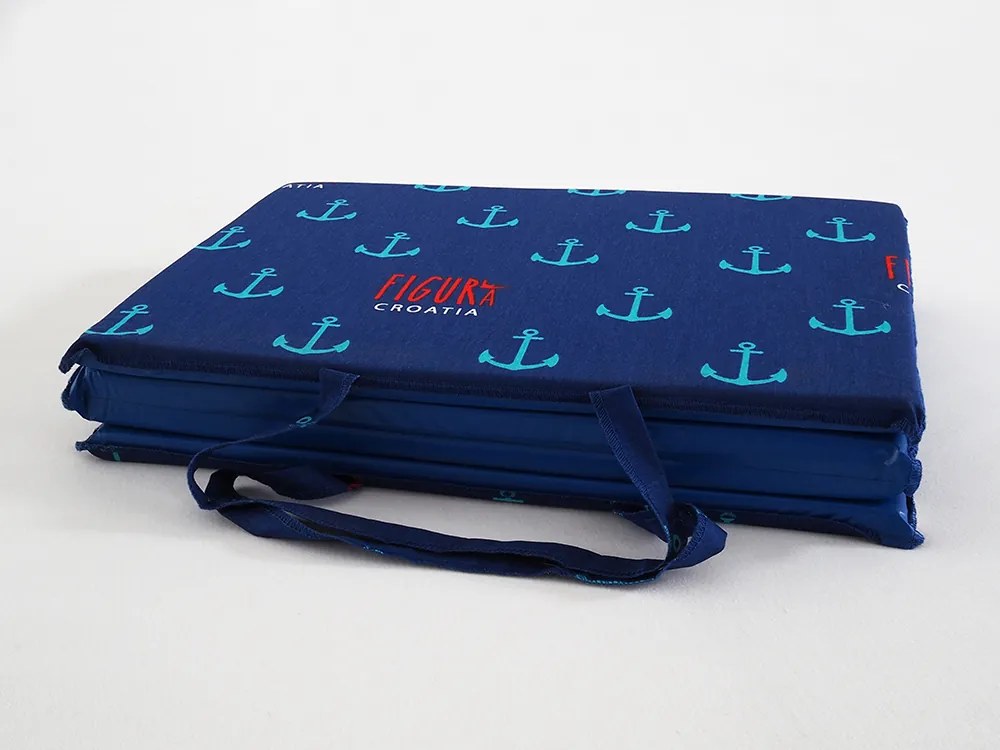 Sezlong de plaja ANCORITE 137x49 cm, albastru
