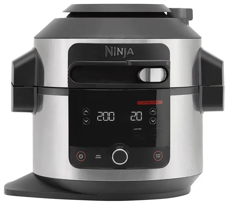 Multicooker Ninja OL550EU, 1460W, 6 L, 11 programe, 11in1, SmartLid, Negru/Argintiu