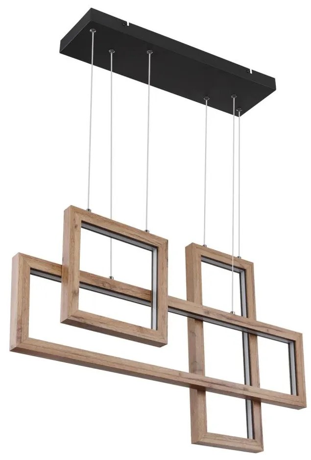 Globo 67287H1 - Pendul LED pe cablu MANDERA LED/40W/230V, maro