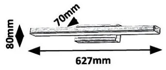 Rabalux 6130 - Iluminat oglindă baie LED JOHN LED/18W/230V IP44