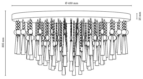 Plafonieră Spot-Light 9018828 LUXORIA 8xG9/28W/230V