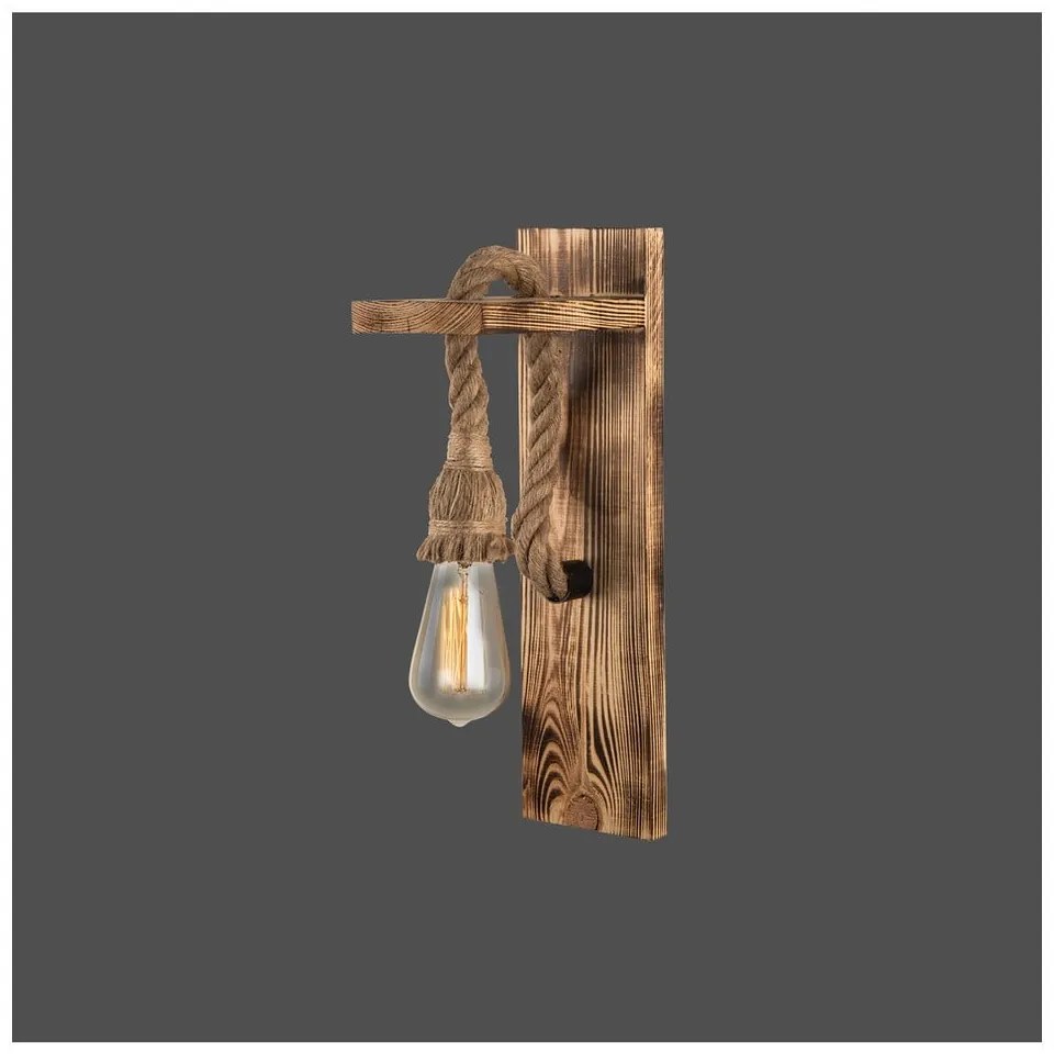 Aplică de perete în culoare naturală Woody – Squid Lighting