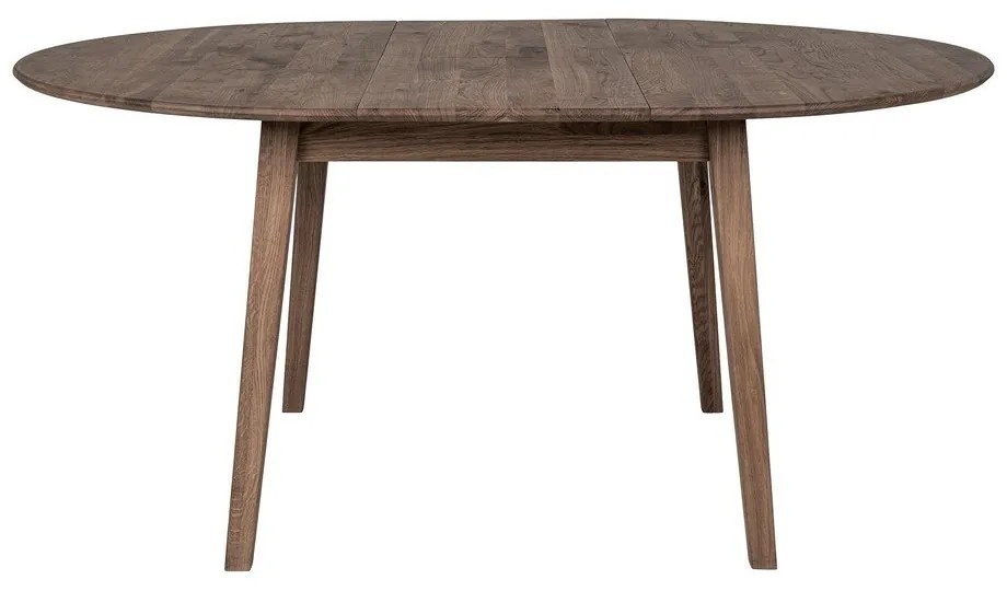 Masă de dining rotundă extensibilă din lemn de stejar ø 118 cm Metz – House Nordic