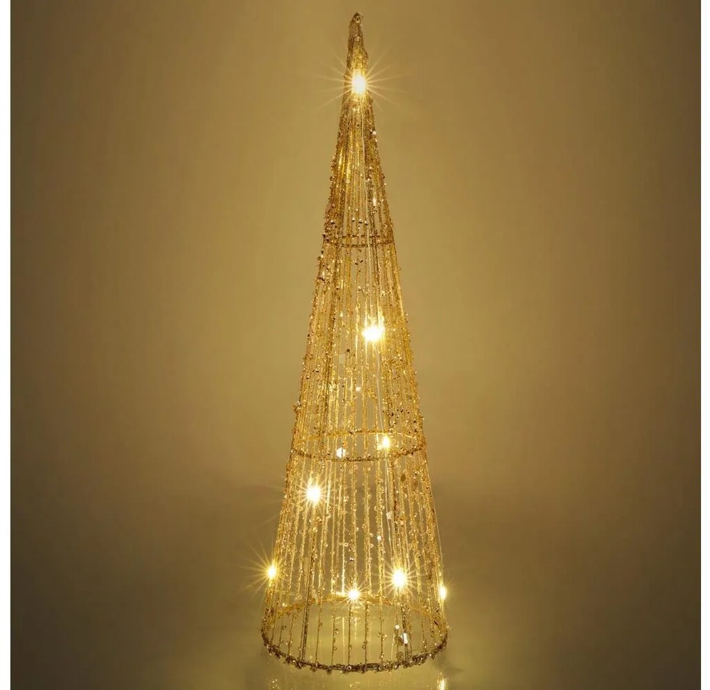 Decorațiune LED de Crăciun Retlux LED/2xAA 40 cm con