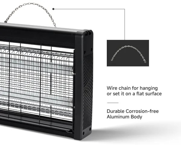 Brilagi - Capcană electrică pentru insecte 2xUV/18W/230V 100 m2 neagră