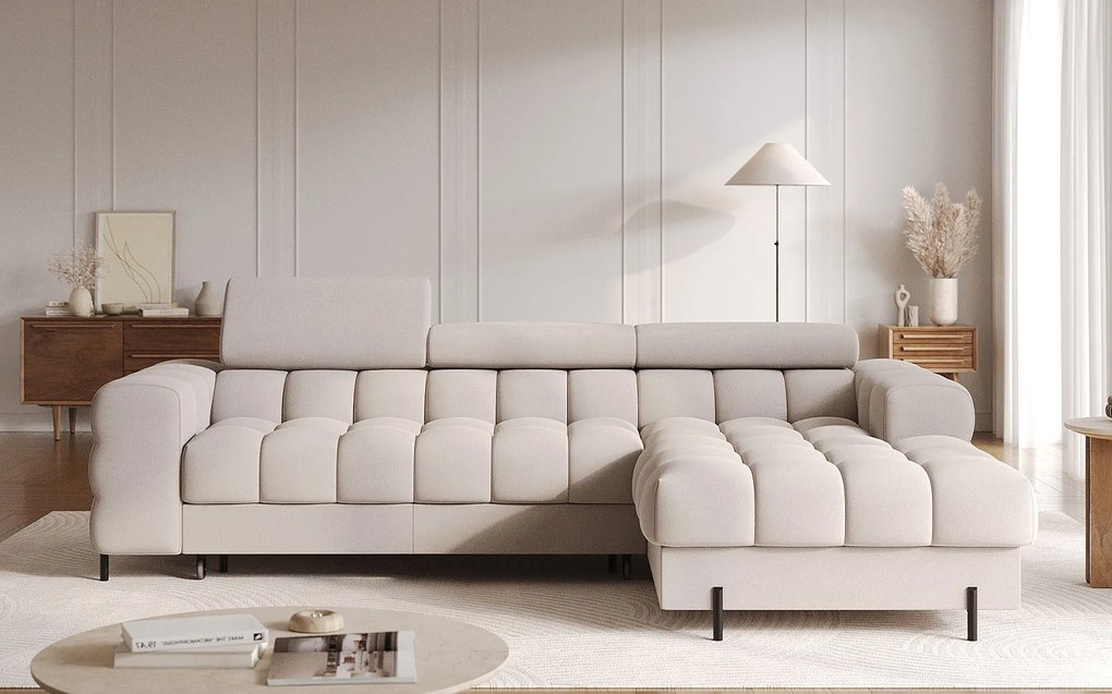 Colțar lemn masiv Felaro extensibil 285×181 cm - sola 06