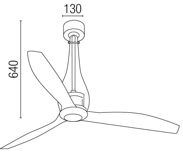 Ventilator modern cu telecomanda Eterfan 33381