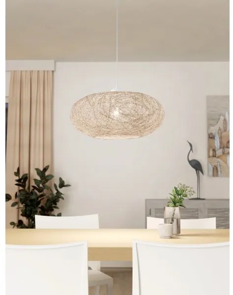 Eglo 93374 - Lampa suspendata CAMPILO 1xE27/60W/230V