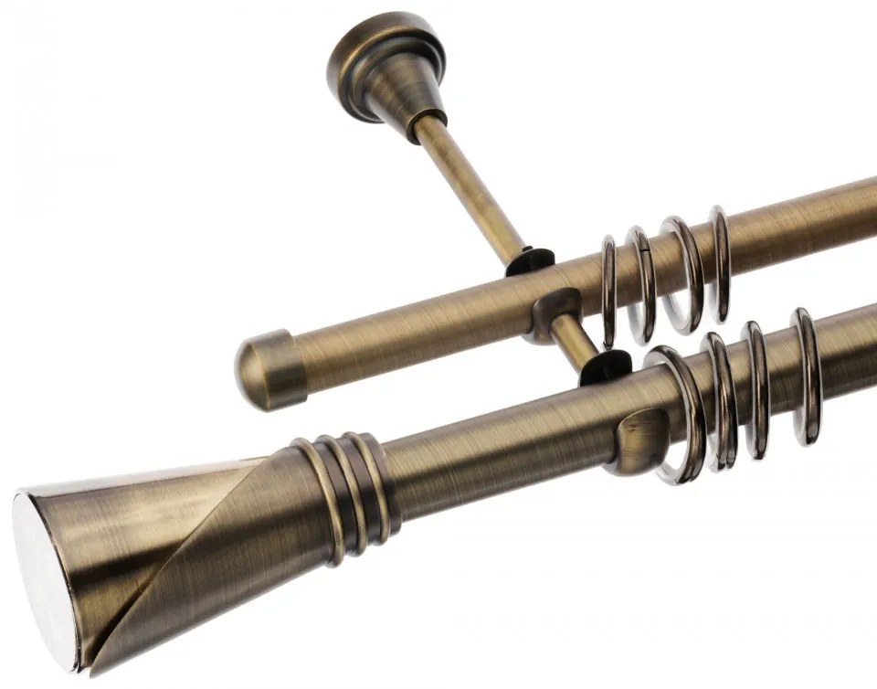 Galerie dubla Duncan patyna 25mm/19mm (Alege marime: 360 cm)
