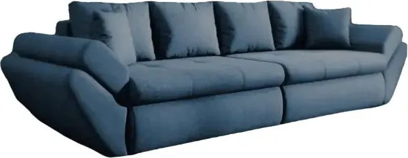 Canapea extensibilă dumonde cu ladă de depozitare si sezut confortabil din spuma high-density, Loana Enjoy Blue 300x100 cm