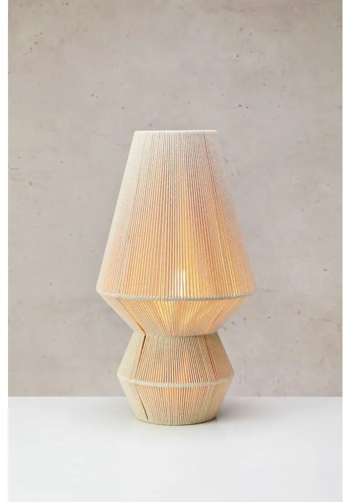 Veioză în culoare naturală cu abajur textil (înălțime 54 cm) Razzo – Markslöjd