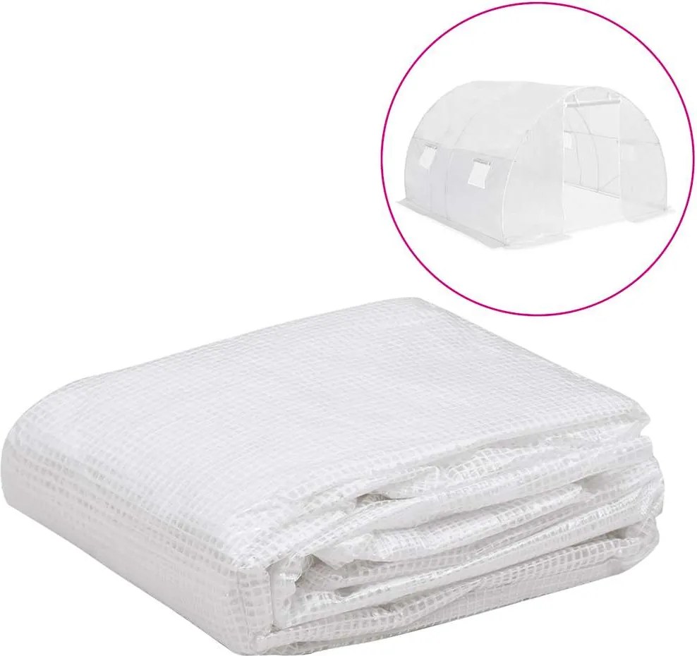 vidaXL Copertină de rezervă pentru seră (9 m²), transparent, 3x3x2 m