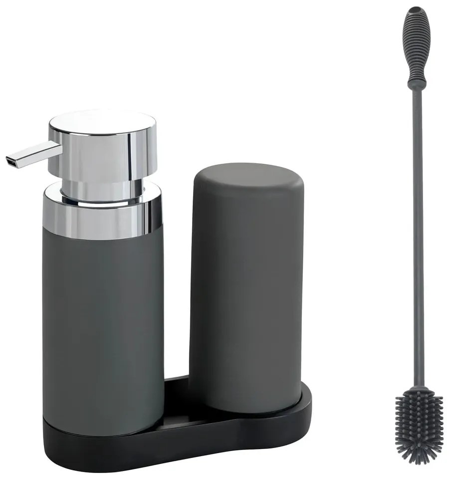 Set pentru spălat vase gri din silicon Easy Squeez-e – Wenko