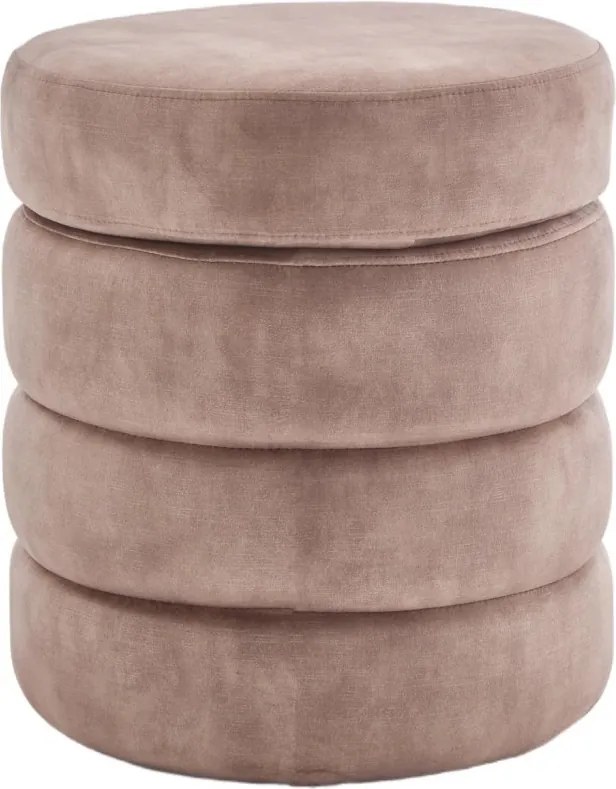 Bancheta cu spatiu de depozitare, Catifea Sampanie, VOQUE 50cm A-46688 VC