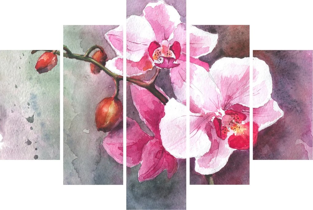 Tablou - Orhidee, acvariu (150x105 cm)