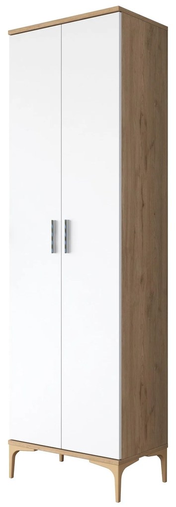 Dulap cu rafturi Jenaretta 2 (Nuc + alb). 1106728