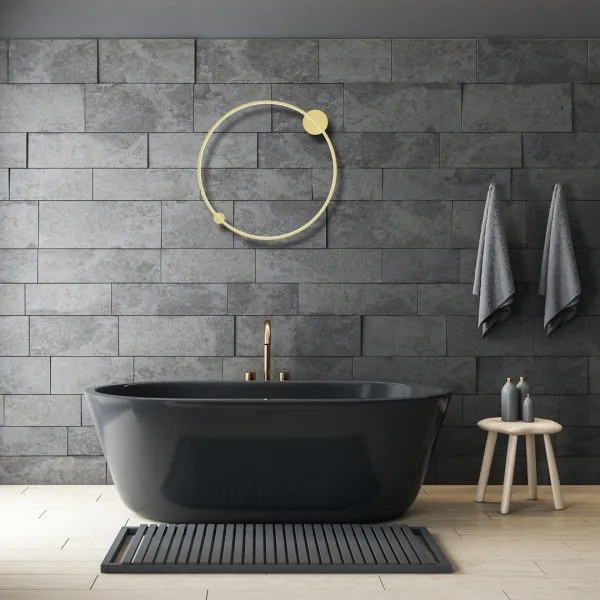 LED Aplica SATURNO LED/46W/230V pr. 80 cm IP44 auriu