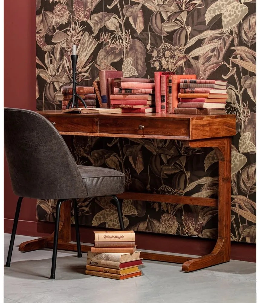 Scaune de dining negre 2 buc. din piele Vogue – WOOOD