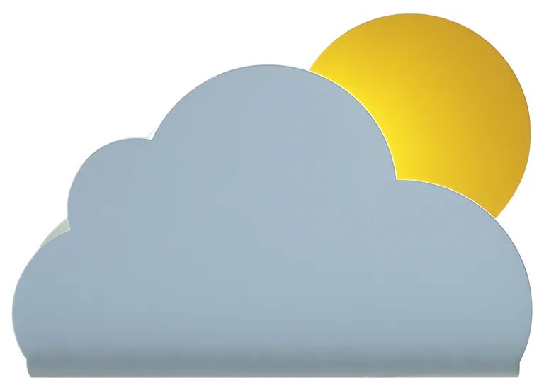 Lampă de perete pentru copii nor albastru cu soare - Cloudy