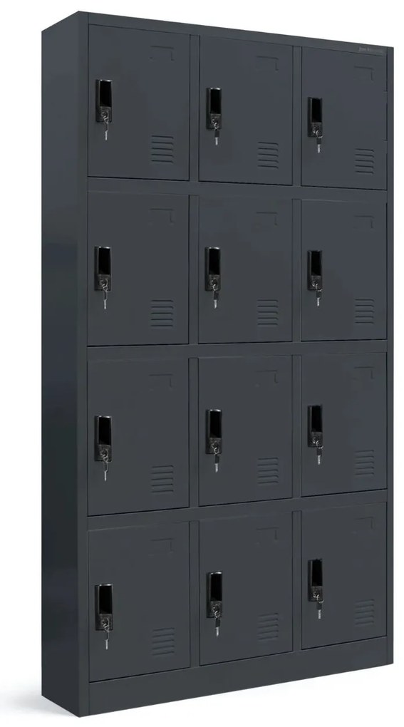 Dulap Martin antracit (90x185 cm)