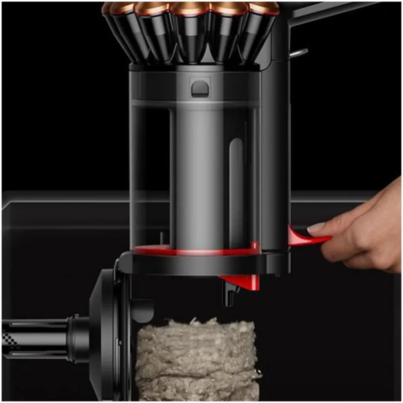 Aspirator vertical Dyson V16 Piston Animal Submarine 492969-01, 315AW, 900W, 1.3L, 70 min, CleanCompaktor™, Hyperdymium™, Umed/uscat, HEPA, LCD, Negru/Cupru