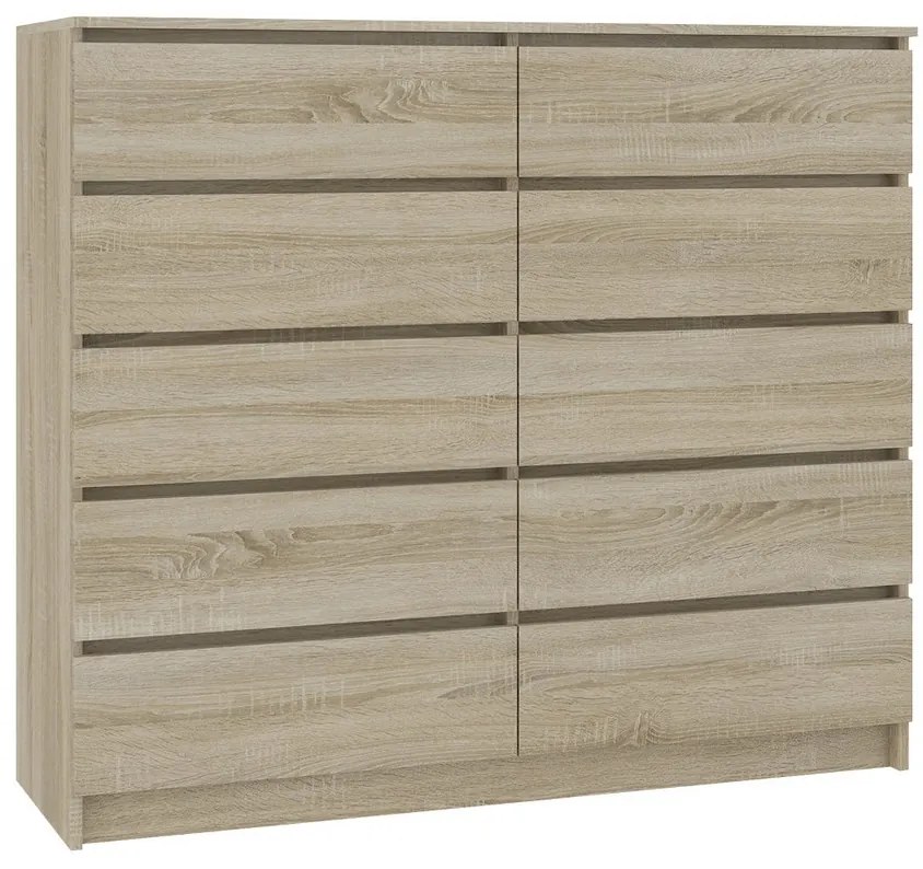 Supermobel Comoda AREVA K140 10SZ, 138x121x40, sonoma
