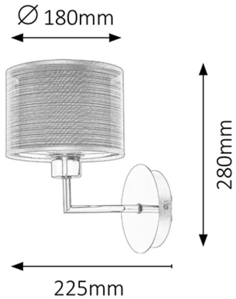 Rabalux 2628 - Aplica perete ANASTASIA E27/60W