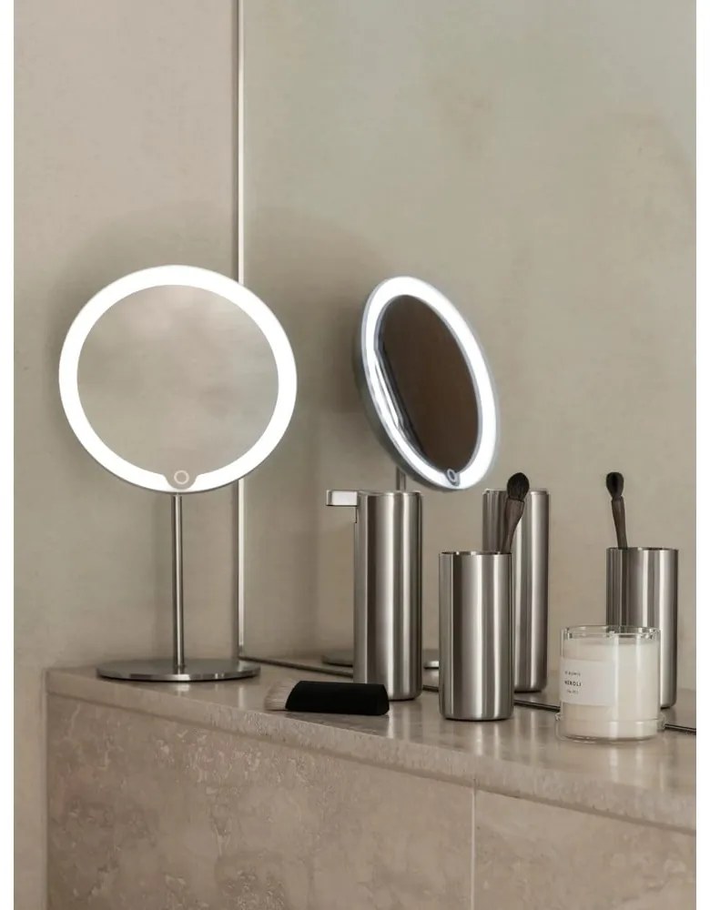 Oglindă cosmetică (5x) cu led/de mărire ø 20 cm MODO – Blomus