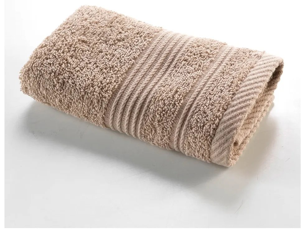 Prosop maro deschis din bumbac din frotir 30x50 cm Tendresse – douceur d'intérieur