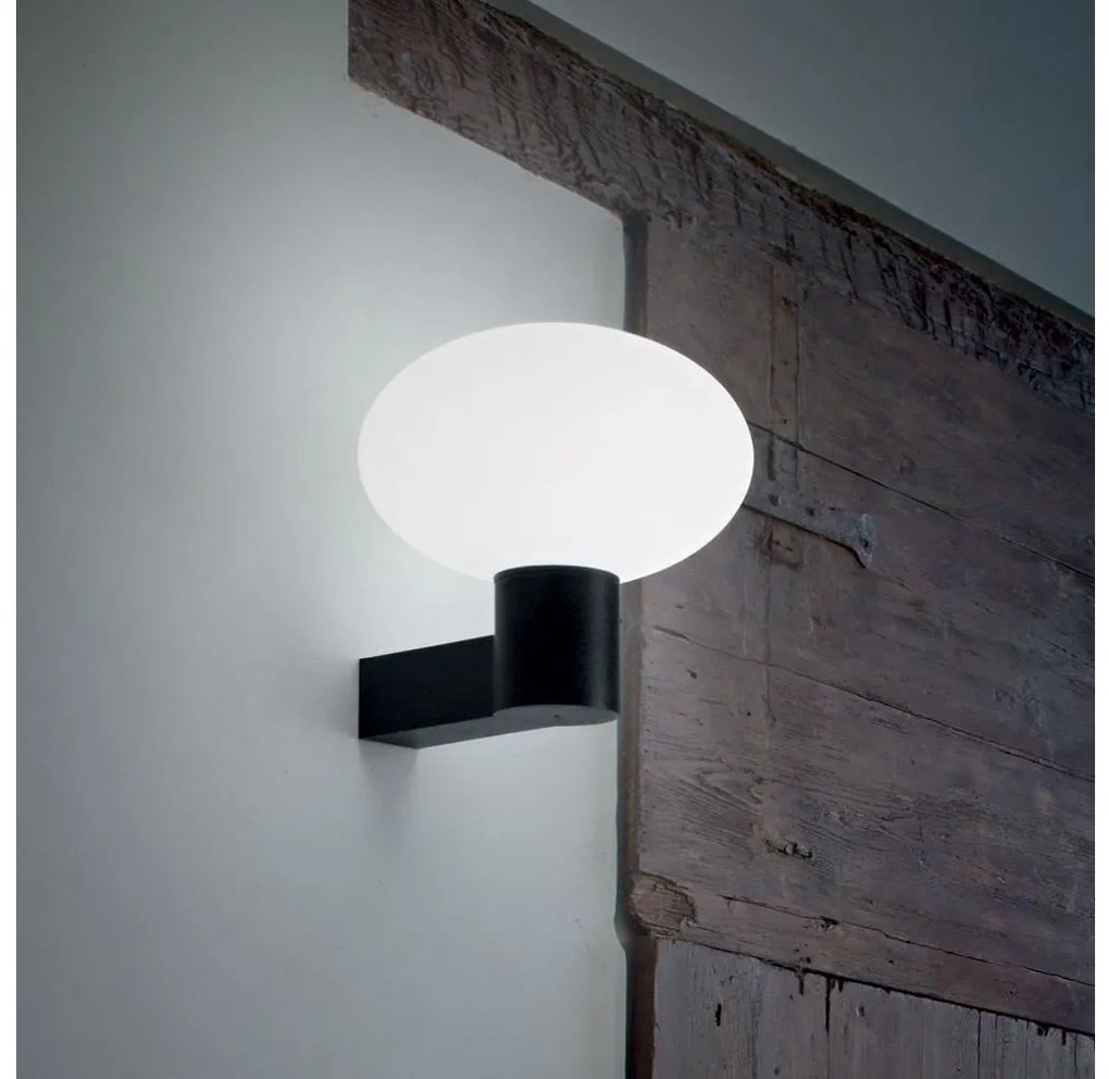 Ideal Lux - Aplică de exterior CLIO 1xE27/42W/230V IP44 negru