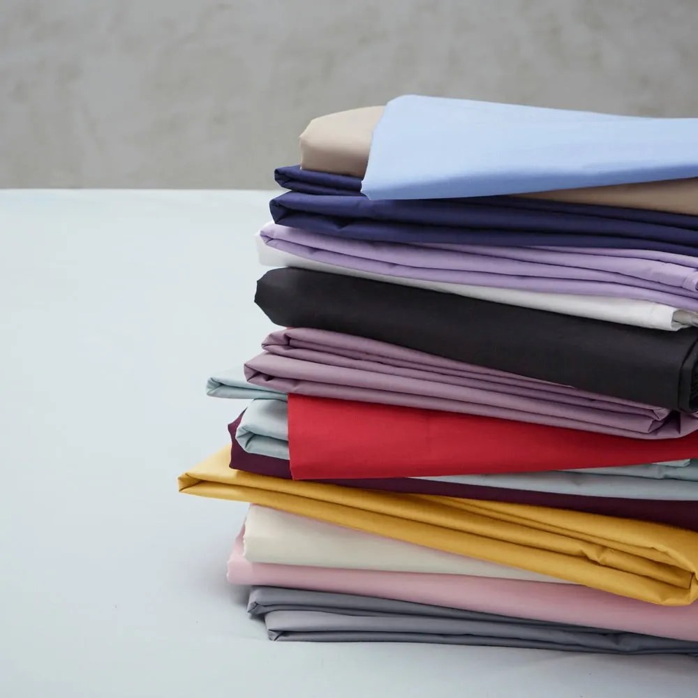 Cearceaf galben din bumbac percale cu elastic 90x190 cm Easy Iron Percale – Catherine Lansfield