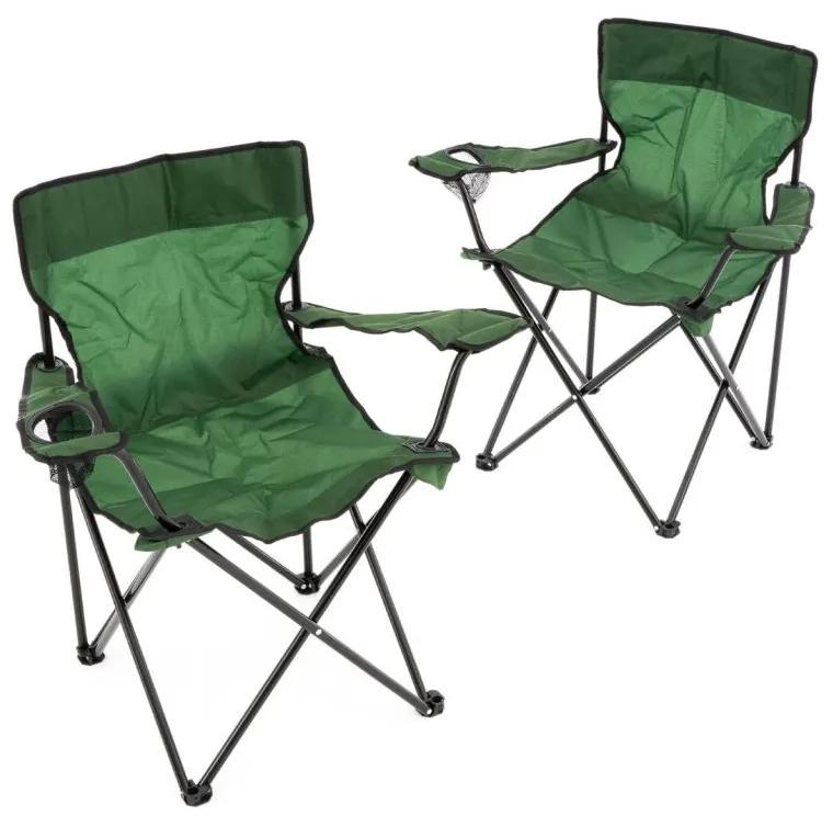 Set de 2 scaune pliante - verde