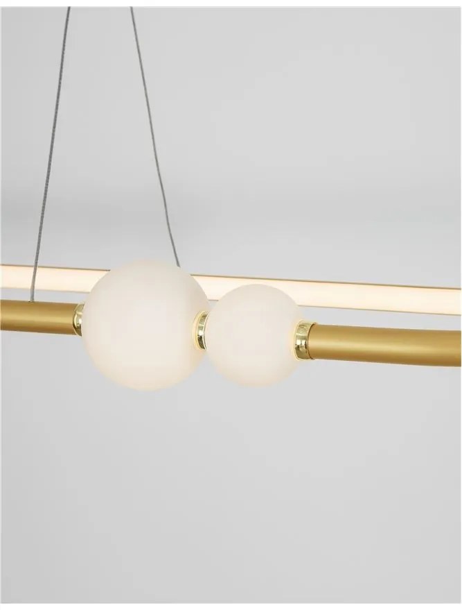 Lustra LED dimabila cu telecomanda design modern Celia auriu