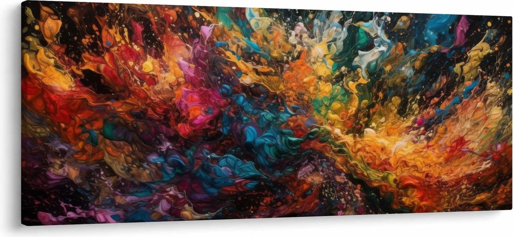 Tablou - Abstracția culorilor II. (120x50 cm)