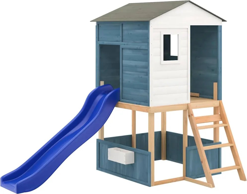 vidaXL Set de joacă pentru exterior, lemn masiv de brad