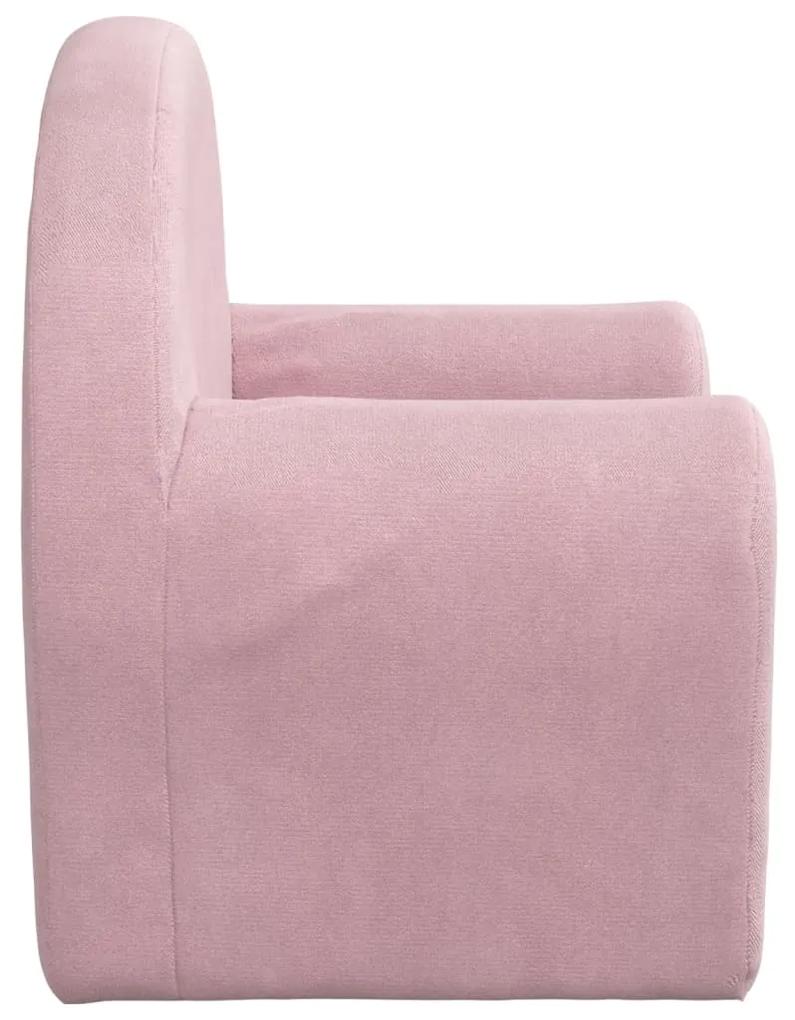 Canapea pentru copii, roz, plus moale Roz, Fotoliu pat