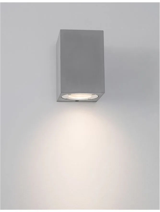 Aplica perete moderna de exterior cu iluminat ambiental IP65 FUENTO I gri