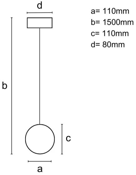 Pendul pe cablu 1xGU10/10W/230V, diam. 11 cm, lemn masiv/frasin