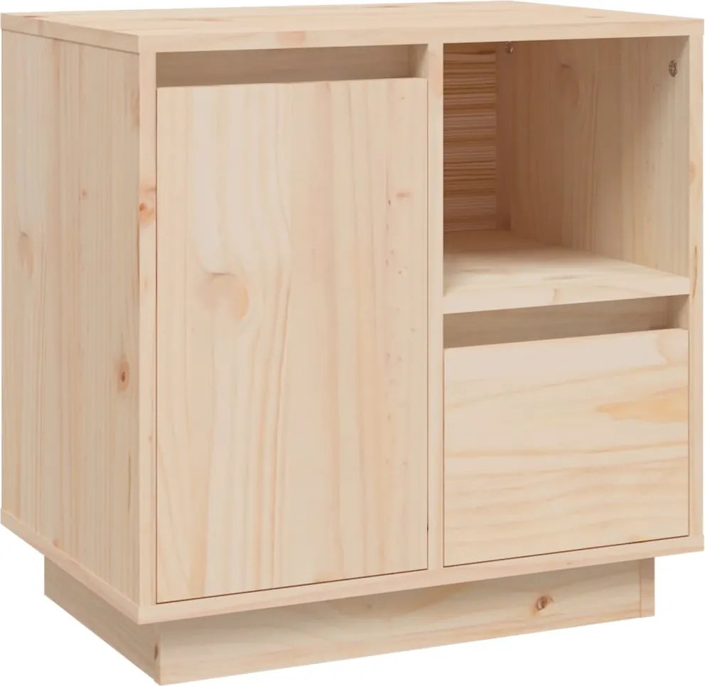 vidaXL Noptieră, 50x34x50 cm, lemn masiv de pin