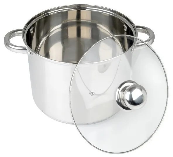 Oala din Inox cu Capac din Sticla, 22 L Grunberg GR2134