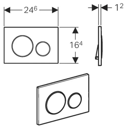 Set vas wc suspendat turcoaz, clapeta negru mat,rezervor wc incastrat,set fixare,antifonare