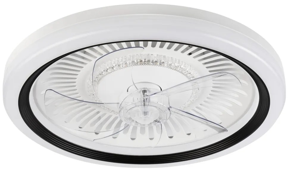 Plafonieră LED cu ventilator GEMMA LED/37W/230V alb + telecomandă