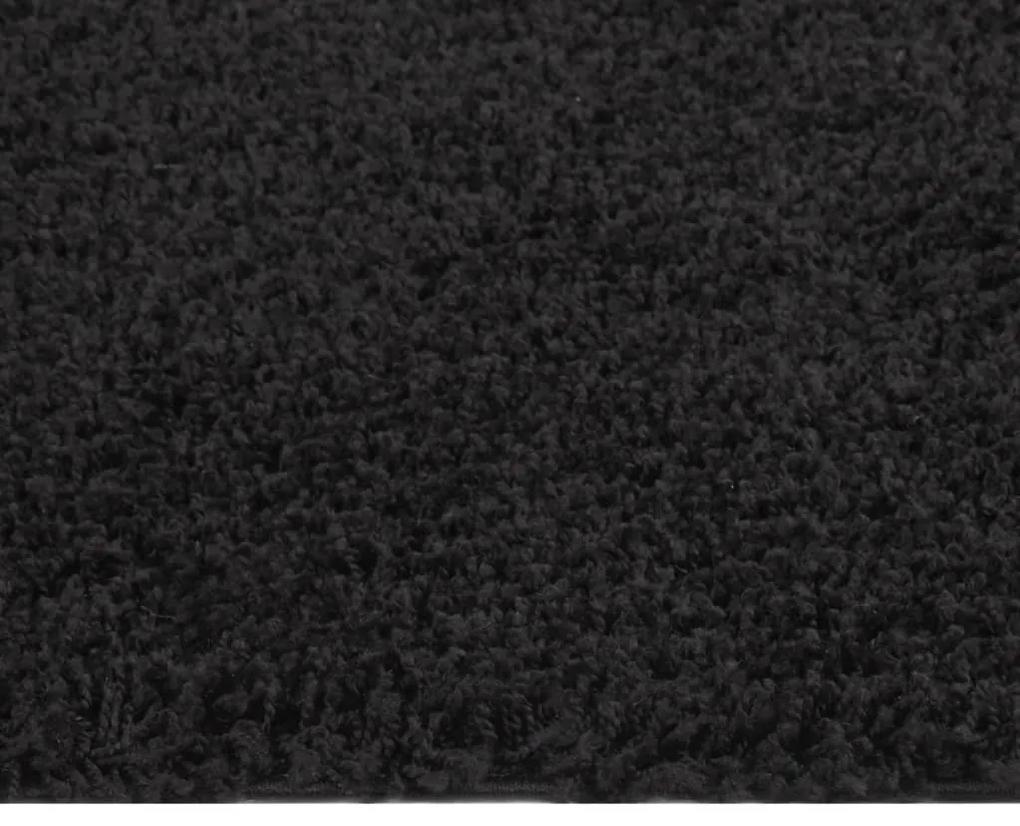 Covor Shaggy, fir lung, negru, 120x170 cm Negru, 120 x 170 cm