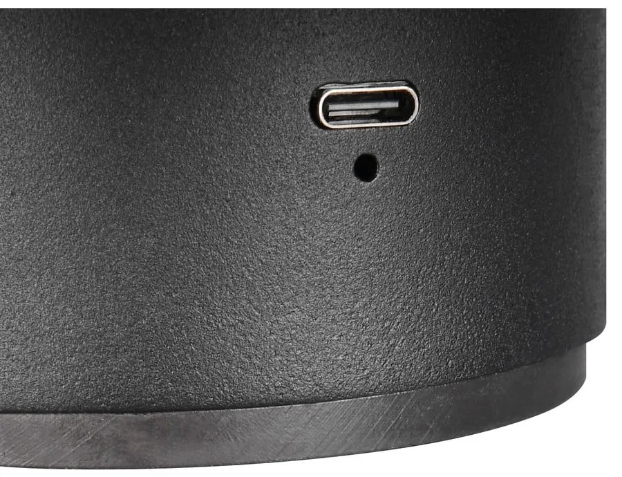 Aplică de perete negru-mat LED cu USB Davey – Trio