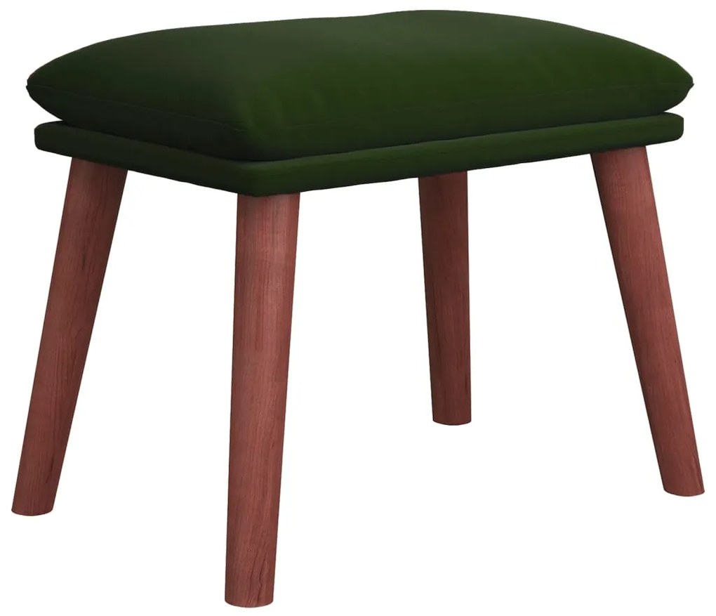 341470 vidaXL Taburet, verde închis, 45x29,5x35 cm, catifea