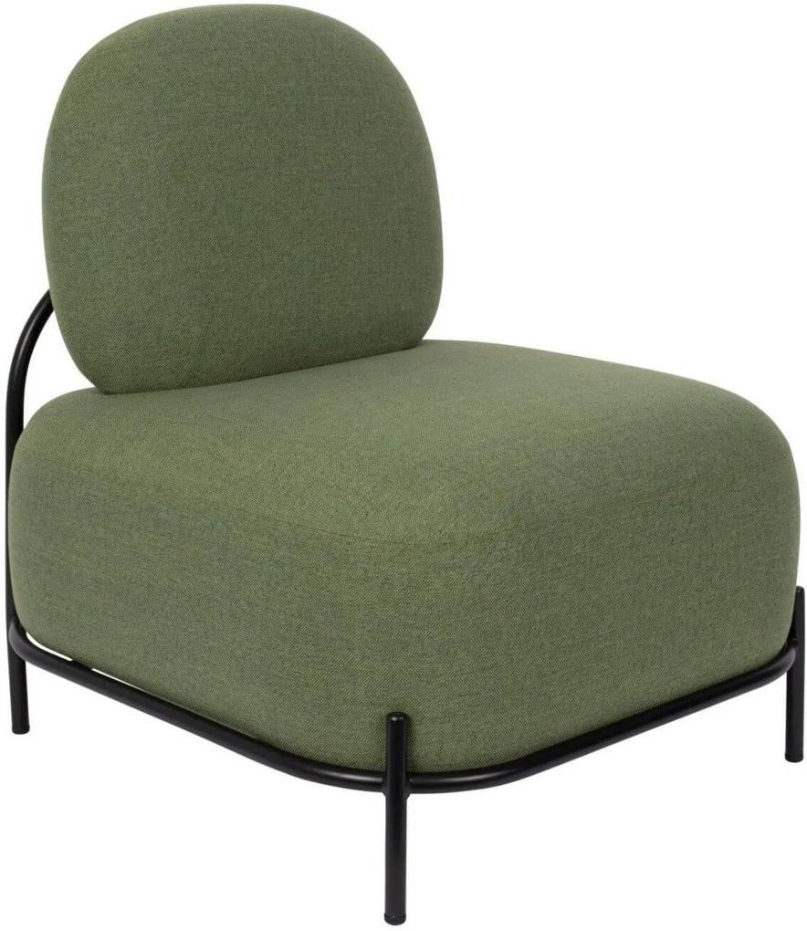 Fotoliu verde Lounge Chair Polly Green | WHITE LABEL LIVING