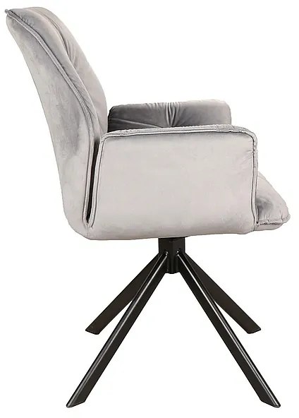 Scaun de bucaterie Boogie II, gri/negru
