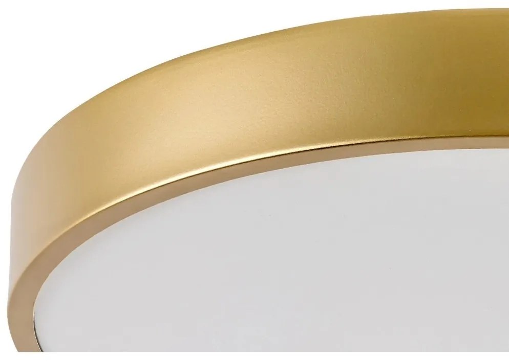 Plafoniera LED design slim Tesia auriu 40cm