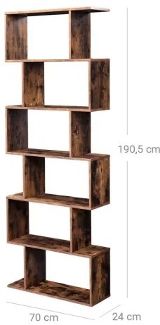 Bibliotecă LIVARO, maro