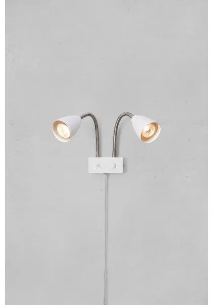 Markslöjd 108900 - Aplică de perete CIRO cu 2 spoturi (2x GU10, 7W, 230V), alb